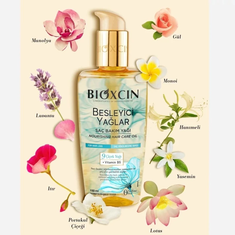 روغن مو 9 گیاه بیوکسین BIOXCIN موهای خشک و آسیب دیده حجم 150 میل